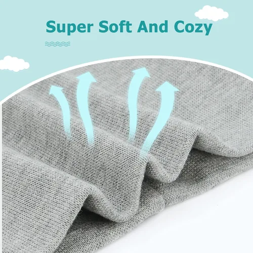 Miniatura 3 de Zando Gorros y manoplas unisex para bebés, gorro de hospital para recién nacidos, con guantes antiarañazos, conjunto para bebés y niños