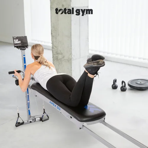 Miniatura 4 de TOTAL GYM APEX G3, Máquina de Ejercicio para Entrenamiento de Peso Corporal en Inclinación de Marco Delgado, con 8 Niveles de Resistencia, Soporte