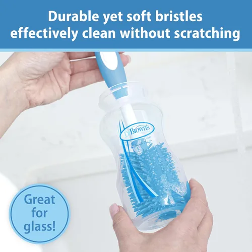 Miniatura 2 de Dr. Brown's Cepillo para botellas de tacto suave, azul