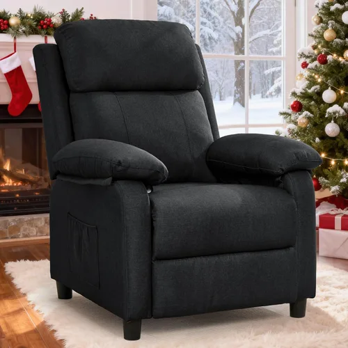 Miniatura 10 de Korser Silla reclinable, sillas de sala de estar para adultos, silla de lectura acolchada para asiento profundo con bolsillos laterales, reclinables