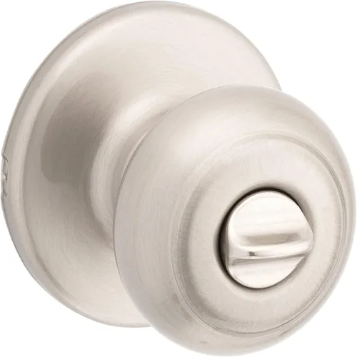 Miniatura 10 de Kwikset Cove - Pomo de puerta de privacidad interior con cerradura, manija de puerta para baño y dormitorio, pomo de puerta negro mate con cerradura