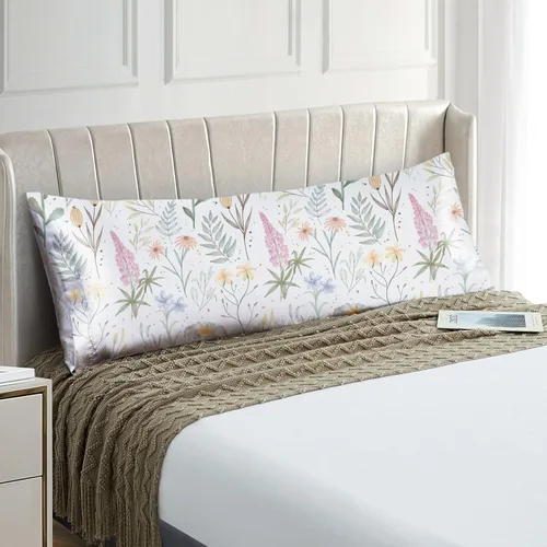 Miniatura 48 de EXQ Home - Funda de almohada de satén para cuidar el cabello y la piel, tamaño estándar, de seda con estampado negro, juego de 2 fundas con cierre