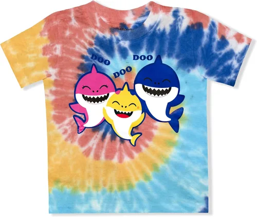 Miniatura 2 de Nickelodeon Conjunto de camiseta y pantalones cortos para bebé Shark para niños pequeños, azulmulticolor
