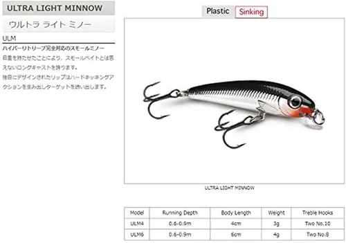 Miniatura 2 de Rapala Rapala - Señuelo de pesca ultraligero de 5 pulgadas Trucha