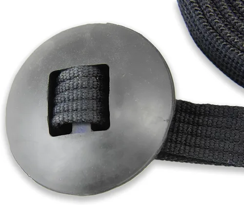 Miniatura 3 de Southwestern Equine Línea de estocada para caballos de algodón con broche de perno y tope de goma (negro, 24')