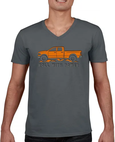 Miniatura 136 de Tee Hunt Camisetas gráficas y camisetas sin mangas para hombre Roll with Power Pickup Truck