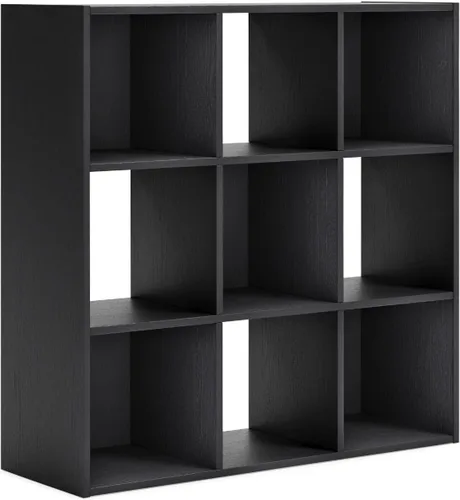 Miniatura 16 de Diseño exclusivo de Ashley Paxberry. Organizador de almacenamiento o librero moderno de 6 cubos, color blanqueado