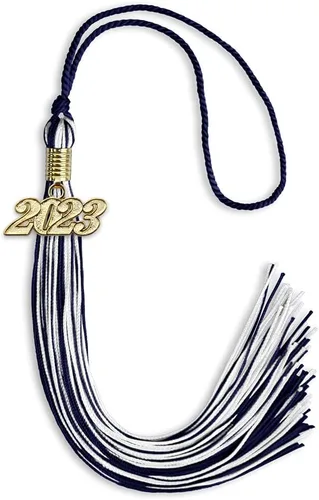 Miniatura 279 de Endea Graduation - Borla de doble color mixto con fecha dorada (negro/dorado antiguo, 2021)