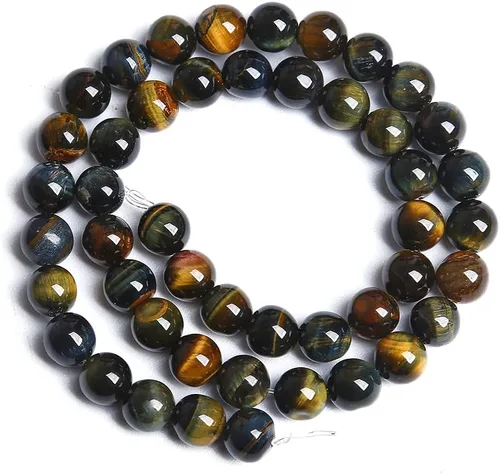 Miniatura 15 de 100 cuentas redondas sueltas de hematita negra de grado AAA para hacer joyas y pulseras