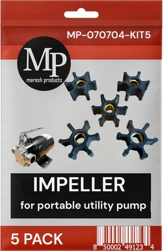 Miniatura 4 de MP Maresh Products Impulsor de repuesto para bomba portátil de transferencia de agua – Reemplazo para bomba probada 360/365, 3MPU, Submarine