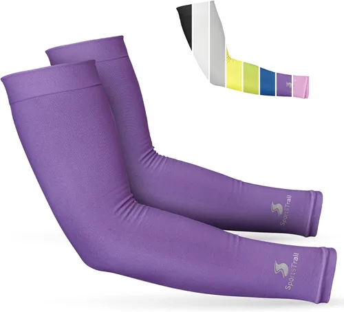 Miniatura 13 de SportsTrail Mangas Refrescantes para Brazos para Hombres y Mujeres – Transpirables, Protección Solar UV, Mangas Deportivas para Brazos para Mujeres