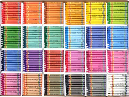 Miniatura 17 de Color Swell Paquete de 24 crayones – no tóxicos, ideales para niños, estudiantes, adultos y actividades en el aula