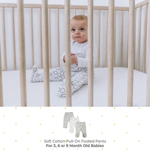 Miniatura 2 de Spasilk Paquete de 3 pantalones de algodón para bebé niño