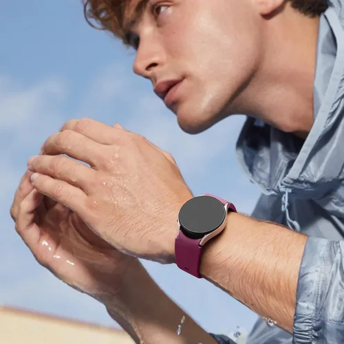 Miniatura 4 de Correa sin brecha compatible con Samsung Galaxy Watch 7/6/5/4 de 1.575 pulgadas, 1.732 pulgadas/Watch 6 Classic bandas de 1.612 pulgadas, 1.772