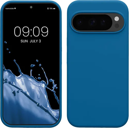 Miniatura 136 de kwmobile Funda Compatible con Google Pixel 6 Pro - Funda de teléfono de silicona TPU con acabado suave - Azul Arrecife