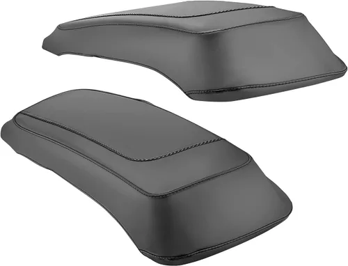 Mofun Funda protectora de piel sintética para alforjas con tapa de altavoz, compatible con Harley Touring Road King Electra Road Street Glide