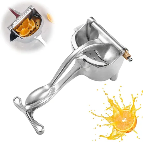 Miniatura 7 de Exprimidor manual de frutas resistente, exprimidor de jugo de frutas mejorado de aleación de aluminio de mano, agarre ergonómico antideslizante