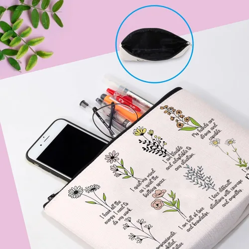Miniatura 6 de GJTIM Doula - Bolsa con cremallera intuitiva para trabajadores de parto, regalo de agradecimiento Doula I Am A Doula Bolsa de maquillaje