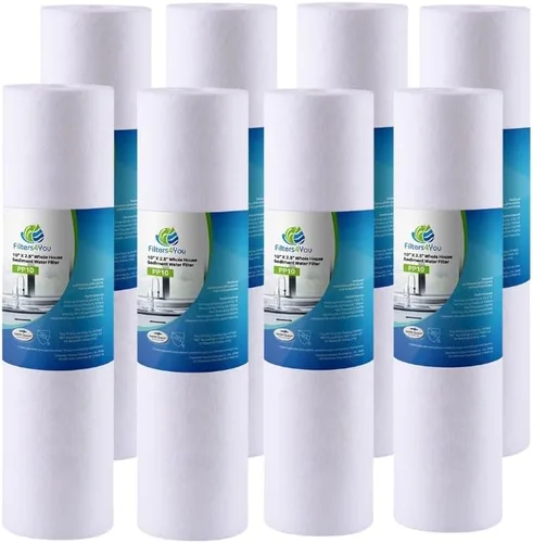 Miniatura 2 de CFS Cartuchos universales de filtro de agua de sedimentos de polipropileno de 10 x 2.5 pulgadas compatibles con sistemas de prefiltración GE GXWH04F