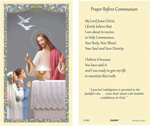Miniatura 3 de Autom Tarjetas de oración para la primera comunión Heavenly Feast (100 unidades)