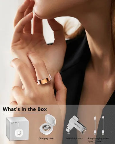 Miniatura 8 de Smart Health Ring for Women Men Fitness Tracke IP68 Waterproof Fitness Ring with Heart Rate/Blood Pressure/Blood Oxygen/Sleep Tracker/Step/Calories