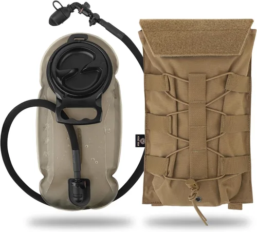 Miniatura 23 de PETAC GEAR 1.5L / 3L Mochila de hidratación táctica, bolsa de transporte Molle para mochila de día de 50 oz / 100 oz, mochila de agua con bolsa