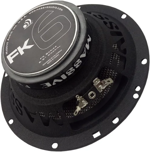 Miniatura 6 de Massive Audio FK6 Altavoces coaxiales de 2 vías de 6.5 pulgadas - 75 W RMS / pico de 150 W, actualización de audio para automóvil de 4 ohmios