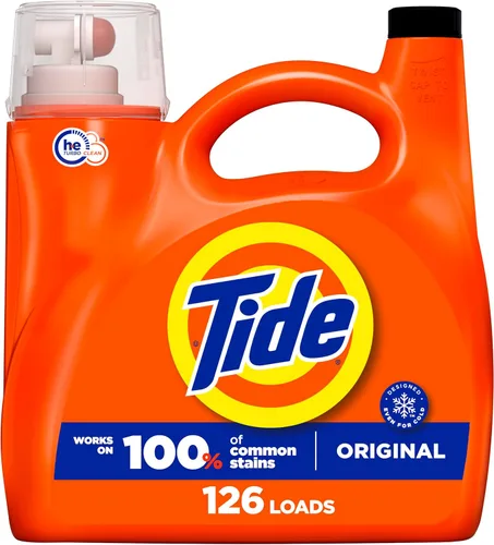 Miniatura 32 de Tide Detergente líquido para ropa, original, 100 cargas, 146 onzas líquidas, compatible con alta eficiencia
