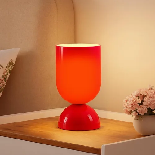 Miniatura 11 de Lámpara de mesa de cristal moderna de 8.9 pulgadas para sala de estar, lámparas de escritorio regulables para dormitorio, lámpara de mesita de noche
