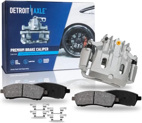 Miniatura 82 de Detroit Axle - Pastillas de freno de cerámica delanteras Reemplazo de pinza de freno derecha para Dodge Ram 1500 Dakota, Ram 1500 Classic - Juego