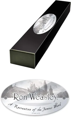 Miniatura 6 de The Noble Collection - Varita de personaje de Ron Weasley - Varita del mundo mágico de 14 pulgadas (14.2 in) con etiqueta de nombre - Juego