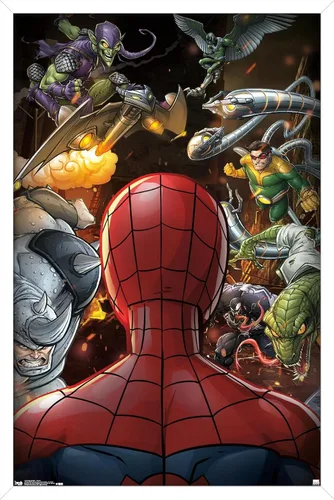 Miniatura 6 de Trends International Marvel Comics - Póster de pared de Spider-Man - Villains, 22.375 x 34 pulgadas, versión premium sin marco