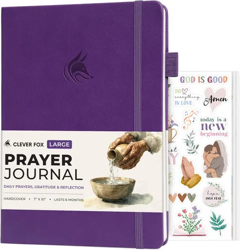 Miniatura 14 de Clever Fox Diario de oración – Cuaderno devocional diario y gratitud – Planificador religioso y libro de dioses – Regalos y accesorios basados