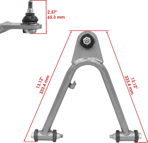 Miniatura 2 de Caltric Brazos A delanteros inferiores y superiores compatibles con Yamaha Raptor 350 YFM350R YFM 350R 2004-2010