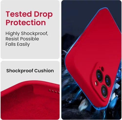 Miniatura 4 de FireNova Funda diseñada para iPhone 15 Pro Max, Funda de Teléfono de Silicona Mejorada [Protección de Cámara] con [2 Protectores de Pantalla], Forro