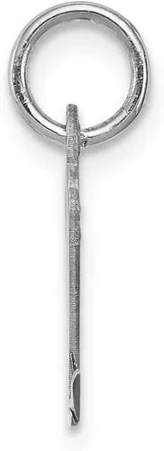 Miniatura 2 de Colgante de plata de ley 925 maciza con letra inicial de letra M 0630in