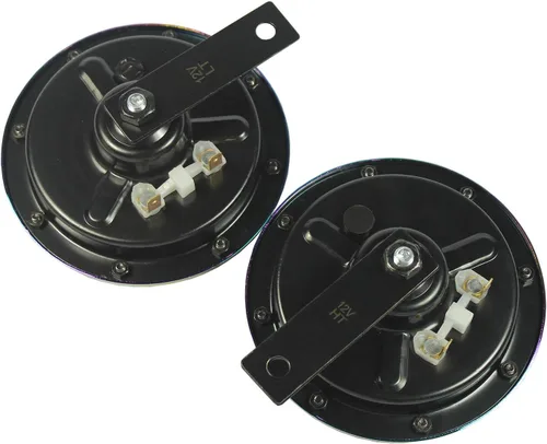 Miniatura 3 de Eletric - Kit de bocina de coche de 12 V 135 db, súper ruidoso, tono alto y bajo, kit de bocina gemela de metal con soporte para autos, camiones