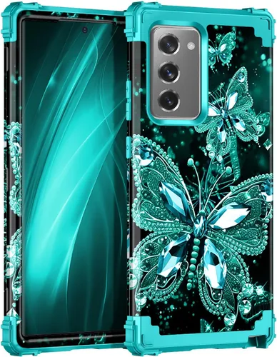 Miniatura 16 de Miqala Funda para Galaxy S9, brilla en la oscuridad, tres capas, resistente, a prueba de golpes, protección de cuerpo completo, parachoques