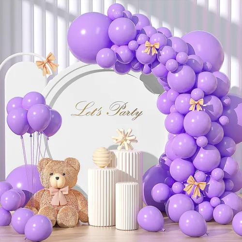Miniatura 32 de Kit de arco de globos rojo brillante de 135 piezas de diferentes tamaños de 18, 12, 10 y 5 pulgadas, decoraciones de fiesta de color rojo para baby