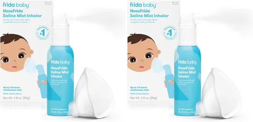 Miniatura 9 de Frida Baby NoseFrida - Inhalador nasal de niebla salina, espray descongestionante para la congestión y el alivio de alergias para bebés + niños