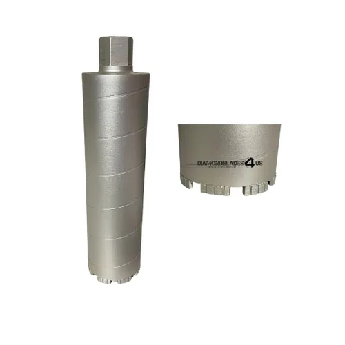 Supreme Series - Brocas de perforación de núcleo de diamante para cortar hormigón duro, ladrillo de hormigón reforzado y bloque (4 pulgadas)