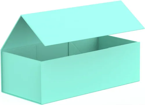 Miniatura 15 de Caja de Regalo 12" x 6" x 4" Pulgadas, Caja de Regalo Grande con Tapa, Cajas Verde Bosque para Regalos, Cumpleaños, Día de San Valentín, Día