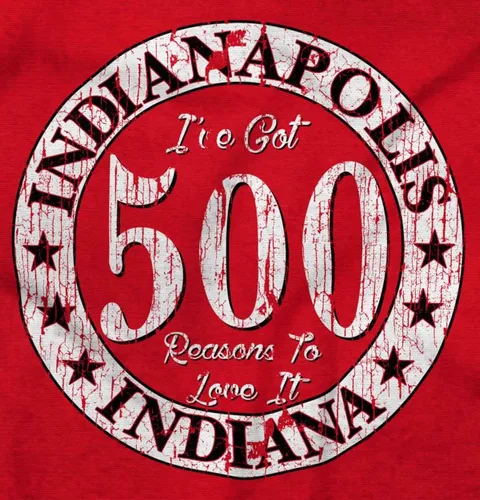 Miniatura 2 de Brisco Brands Indianapolis 500 razones para amar en mameluco para bebés niños o niñas