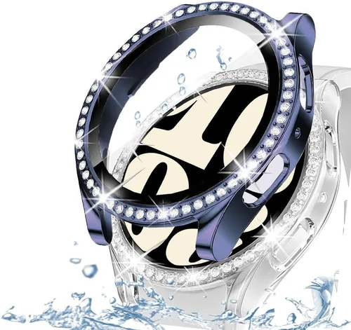 Miniatura 73 de DEALELE Paquete de 1 + 3 fundas y protector de pantalla compatible con Samsung Galaxy Watch FE / 5/4 de 1.575 pulgadas, funda protectora