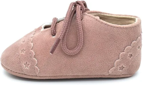 Miniatura 3 de Dukars Mocasines de suela suave con cordones para bebés y niñas