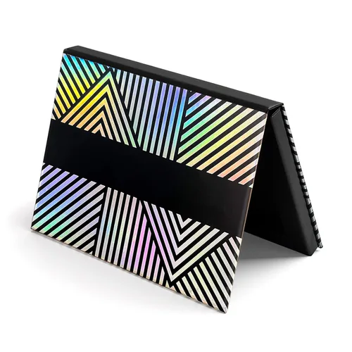 Miniatura 8 de Paleta magnética de maquillaje con espejo y 20 calcomanías de metal, paleta de almacenamiento vacía para sombra de ojos, resaltador de polvo