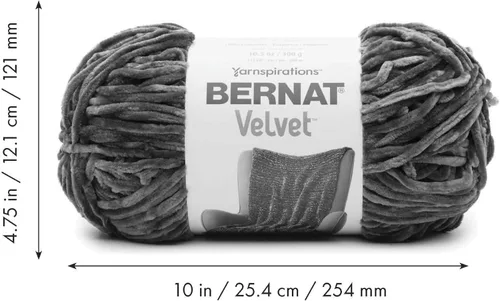 Miniatura 9 de Bernat Hilo de terciopelo Blackbird – Paquete de 2 unidades de 10.5 onzas – Poliéster – 5 voluminosos – 315 yardas – Tejido/ganchillo