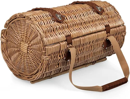 Miniatura 4 de PICNIC TIME - Cesta de picnic de vino y queso Verona - Tote de vino de mimbre - Cesta de vino con juego de picnic