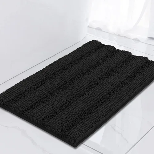 Miniatura 149 de Turquoize Alfombras de Baño de Chenilla Peludas Alfombra de Baño Antideslizante Gruesas Alfombras Peludas para Baño Chenilla Juego de Alfombra
