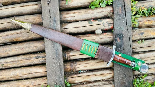 Miniatura 9 de Kukri Machete - Espada forjada a mano de 15" - Cuchillo de acero de alto carbono fabricado en Nepal